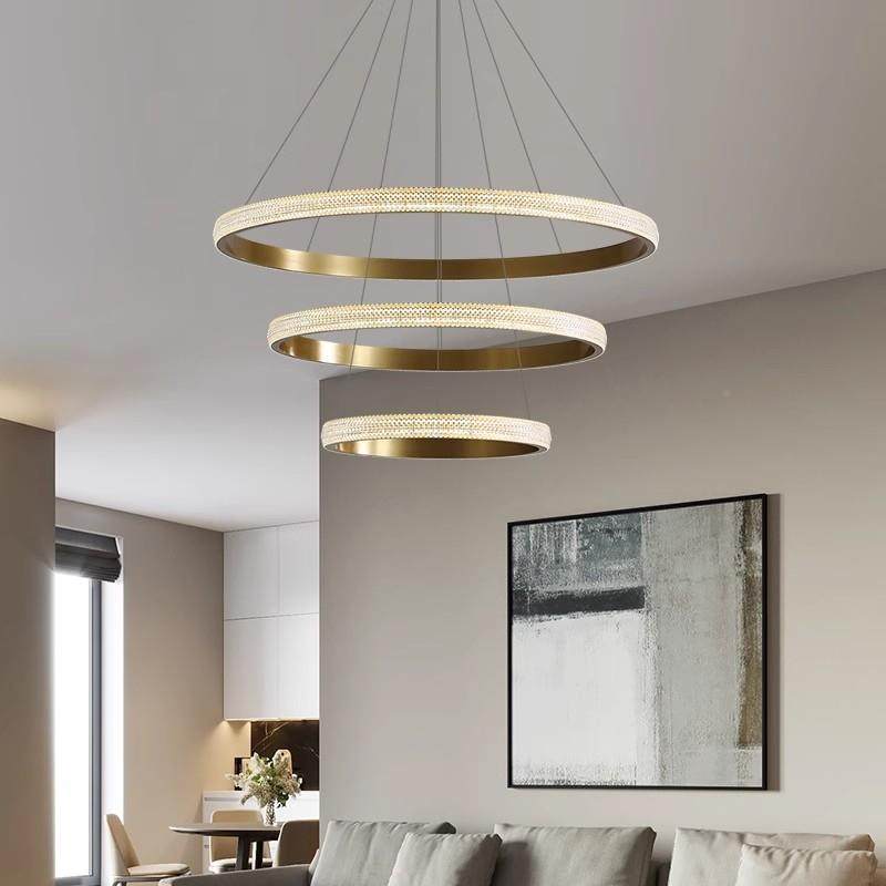现代意极餐轻厅吊101创灯大厅灯大气意式圆环形简奢客厅吊灯中山,家装灯饰光源,智能吊灯,淘宝优惠券,粉丝福利购,淘宝优惠卷