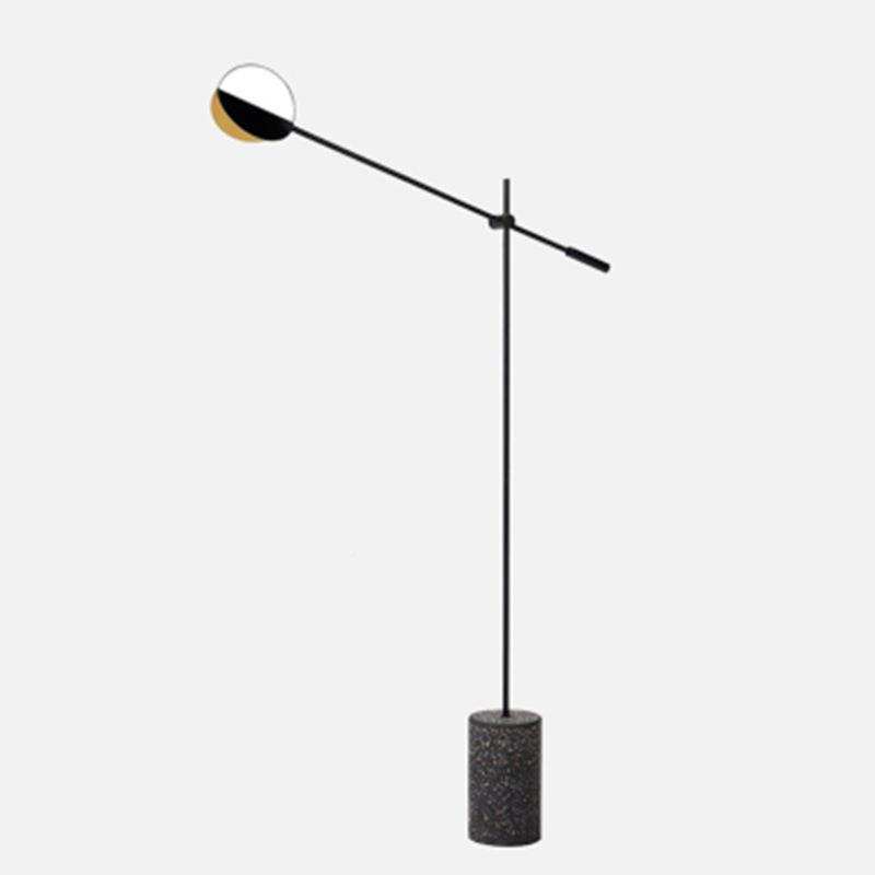 麦水磨石底座落个地灯后样现代创意性板房客厅卧室装饰L9026灯丹