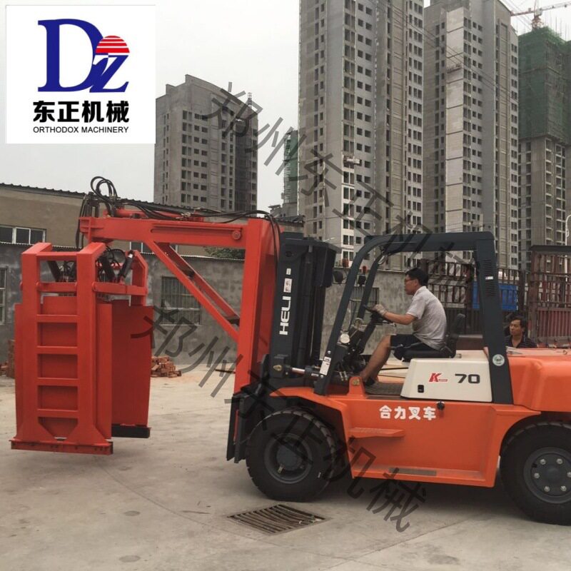 叉车属具抱砖机 整跺砖搬运转移的搬砖机厂家 操作方便 快速作业