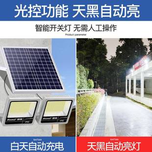 農村太陽能投光頭燈外人體感應一二墻壁拖路燈厚瑞雙SL S防水 396