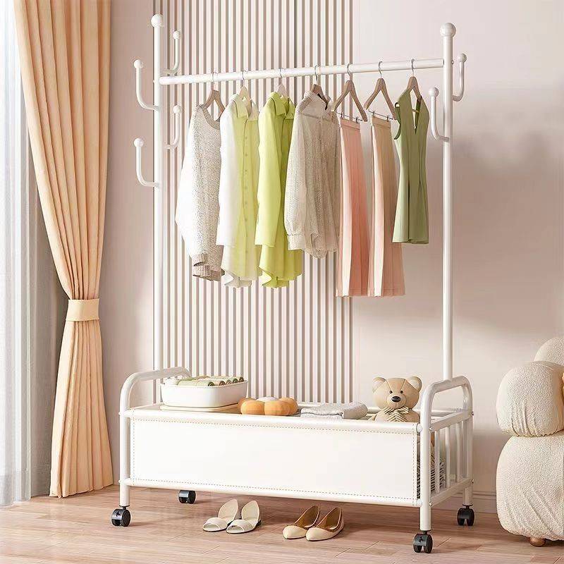 卧室衣帽架落地挂衣架衣架床头家用衣服简易轻奢移动架子工厂货源