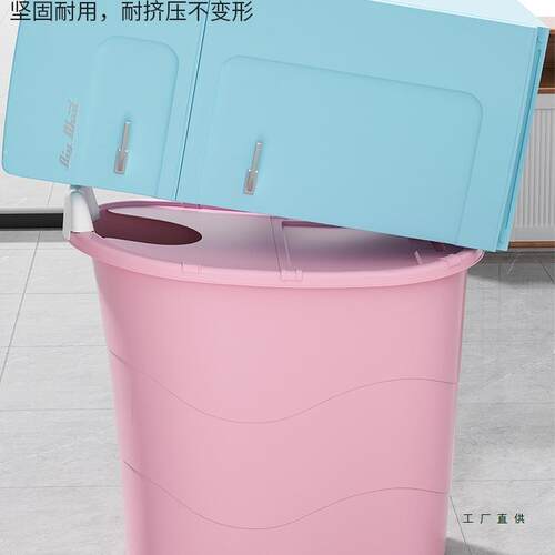 泡澡桶大人浴桶全可坐澡桶加厚F5M6655S沐浴洗桶塑成人小户身型泡