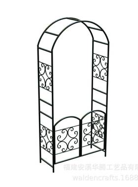 铁植艺花园物拱爬藤架欧式外高档婚门礼玫瑰月季铁线莲HT-K0261支