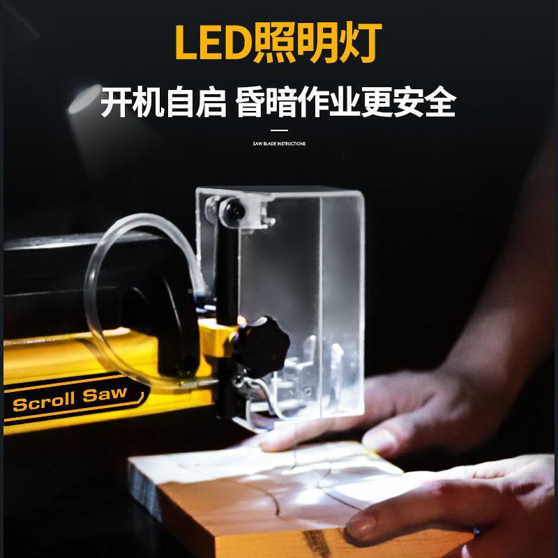 花锯线工锯拉机台式曲线锯无台式871木线锯台锯雕花锯模型钢丝锯