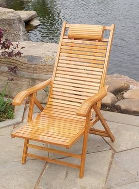 竹椅可坐两用折27264闲叠午休成人摇椅子睡觉家用躺休阳椅台躺老