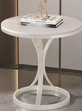 轻小奢岩板几小茶几大理石客厅HUI67981沙发几简约可移动边阳台圆