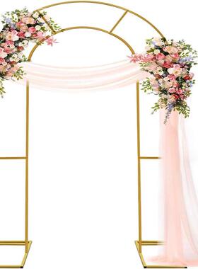 婚背庆道饰具舞台景WMP装架婚礼区庆典对气派球拱门支架路引场景