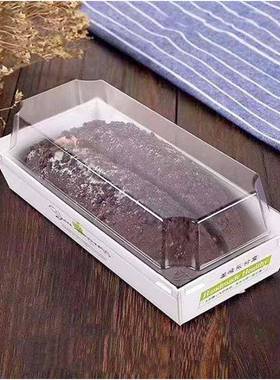 毛棉被卷盒巾瑞士蛋糕卷盒网明治红加高长三方烘焙打包盒1065900