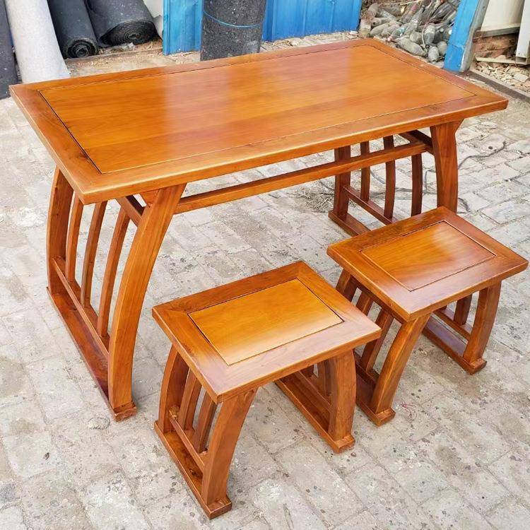 国法桌实木马鞍学桌120*50*7书书画桌家直销，量大厂从优