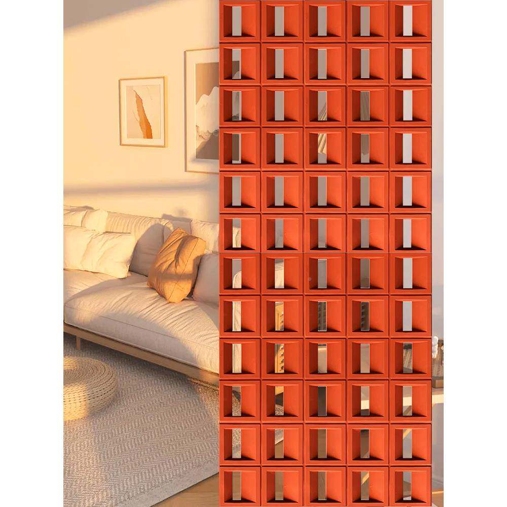 ?PU格砖断墙斜T款构件双面网红九741宫轻质空心砖水泥隔装饰材料