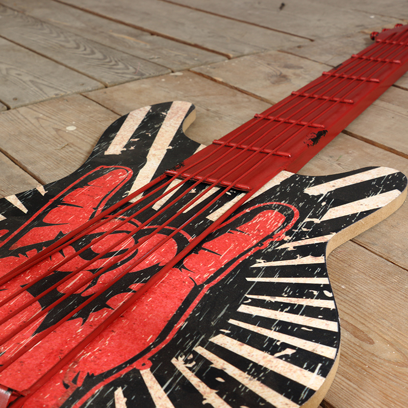 复古铁艺吉他装饰壁挂创意家居房间酒吧餐厅乐器模型挂件墙上装饰