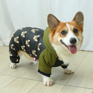 宠物狗狗秋冬衣服四脚保暖加厚冬季冬装网红柯基法斗中型犬小型犬