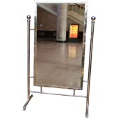 仪容仪表风纪镜学校机关单位大厅落地全身镜定制金属不锈钢队容镜