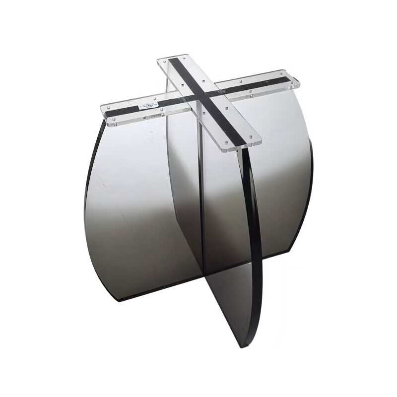 亚克力定制高透桌脚餐桌书桌吧台支撑腿茶几桌腿水波纹桌角支架