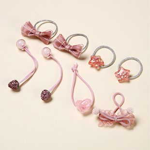 儿童发饰套装礼盒粉色高端宝宝头饰公主小女孩生日礼物发夹首饰盒