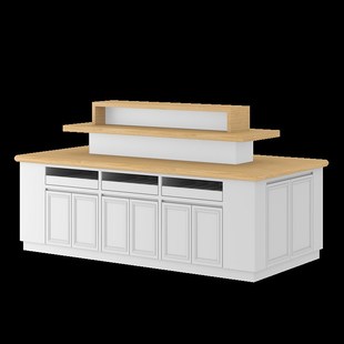 化妆品饰品中岛展示柜台服装 包帽双面展柜 店多功能货架首饰柜台鞋