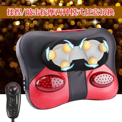 立昌揉捏按摩靠垫颈椎按摩靠枕电动按摩器颈部腰部背部多功能全身