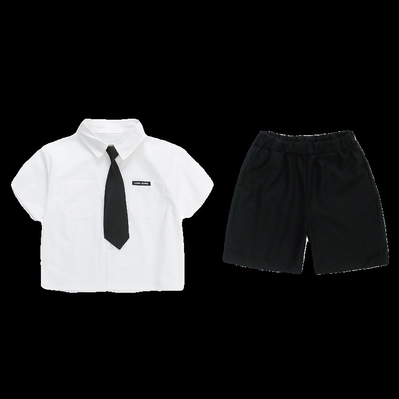 六一儿童演出服夏季小学生纯棉校服幼儿园服男女童学院风衬衫套装