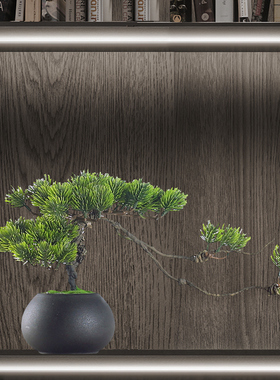 新中式摆件迎客松样板间餐厅酒店民宿公司装饰品乔迁新居新房摆设