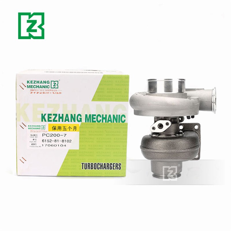 适用挖掘机PC200-7 220 240-7 215发动机涡轮增压器 6D102发动机