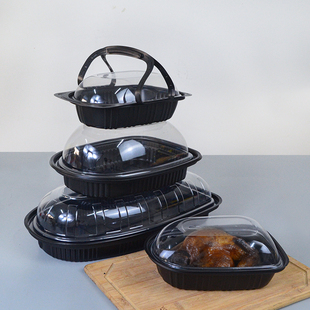 烤鸭打包盒外卖专用烧鸡整只包装盒礼盒透气孔商用一次性烧鹅餐盒