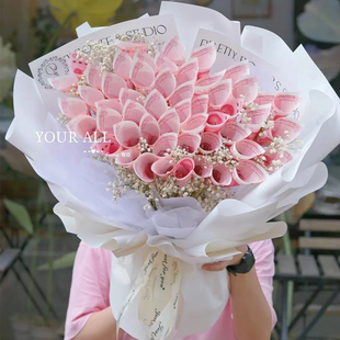 速发土豪有钱花花束材料包现金钞票包用真钱做的花束半成品生