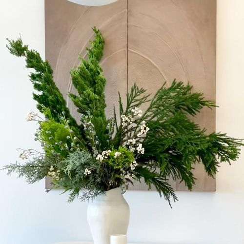 速发鲜鲜松树枝新切枝圣诞节花束组合搭配云南直发水培植物插用家