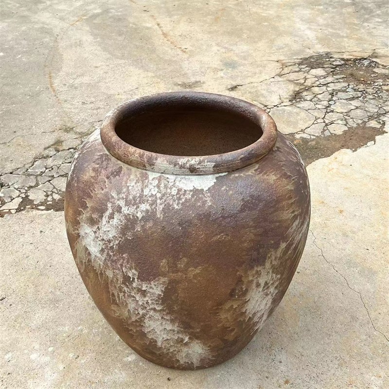 速发陶瓷大缸民宿庭院大口径花盆培植绿水种陶罐简约花瓶落地摆件