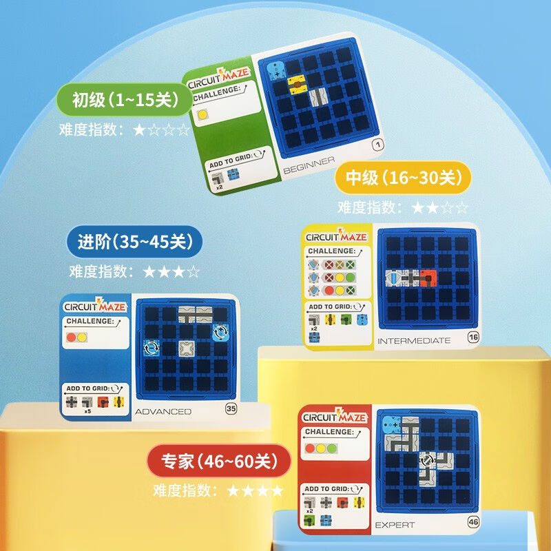 速发厂家Thikfu电路迷宫6岁以上儿童益智玩具科学电路积木桌游男