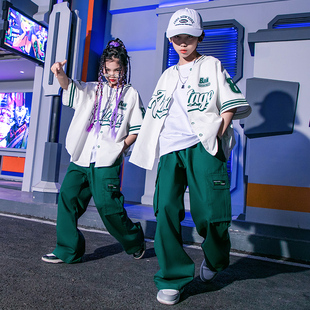 速发儿瞳街舞服六一表演棒幼儿架子鼓演出服套儿hiphop少装 男孩服