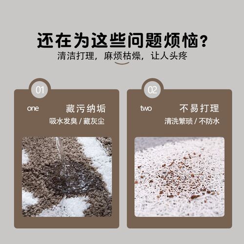 速发厨房防滑防油地垫可擦免洗耐脏家用脚垫子大面积全铺皮革专用