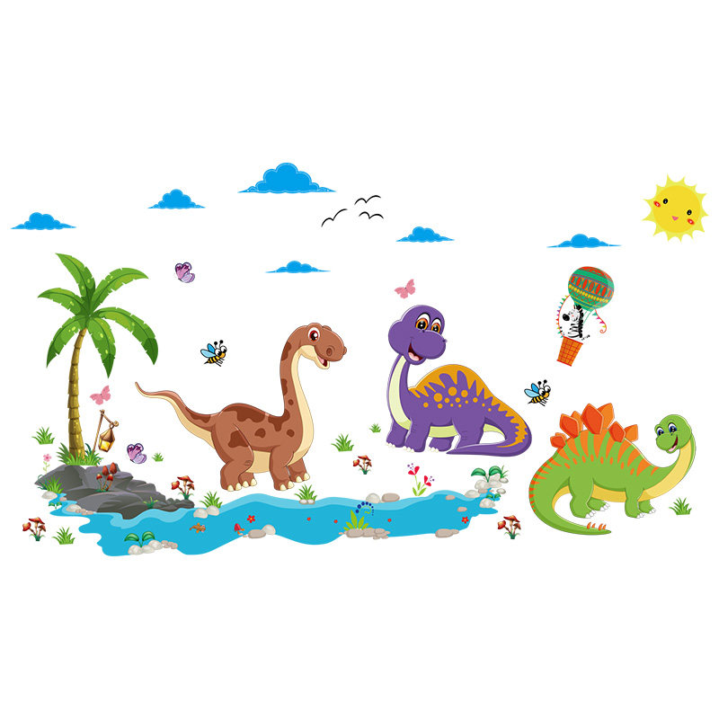 速发大号幼儿园墙贴画海洋动物海豚贴纸儿童房间教室墙纸自粘装饰