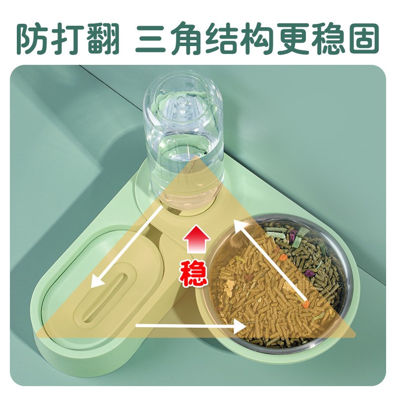 速发狗饮狗盆双碗自动碗水咪碗食盆水碗饭盆猫猫用品大全图片