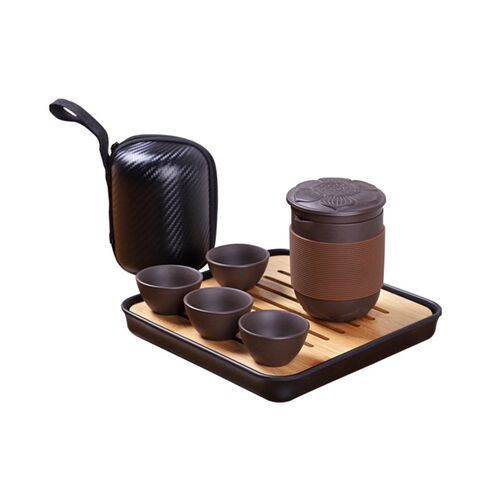 速发具旅峰行茶具快客杯紫砂茶豪套装家用户外便携一体式