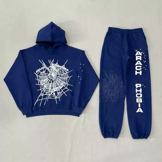 Hoodie 24Ss Spider Collaboration Baseball Sports Hoodie Sweatshirt and Sweatpants
