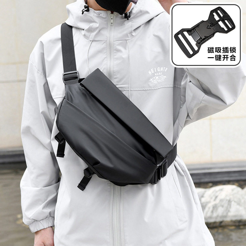美国潮牌机能腰包男士斜挎包防泼水ipad多功能胸包男轻便机车运动