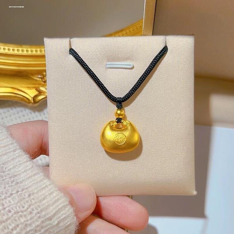 越南沙金彷黄金小胖福宝宝吊坠古图片