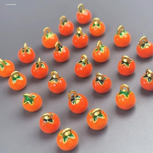 沙金古法柿子吊坠DIY手绳编