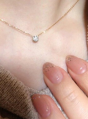 小钻锆石项炼女款2024新款锁骨炼