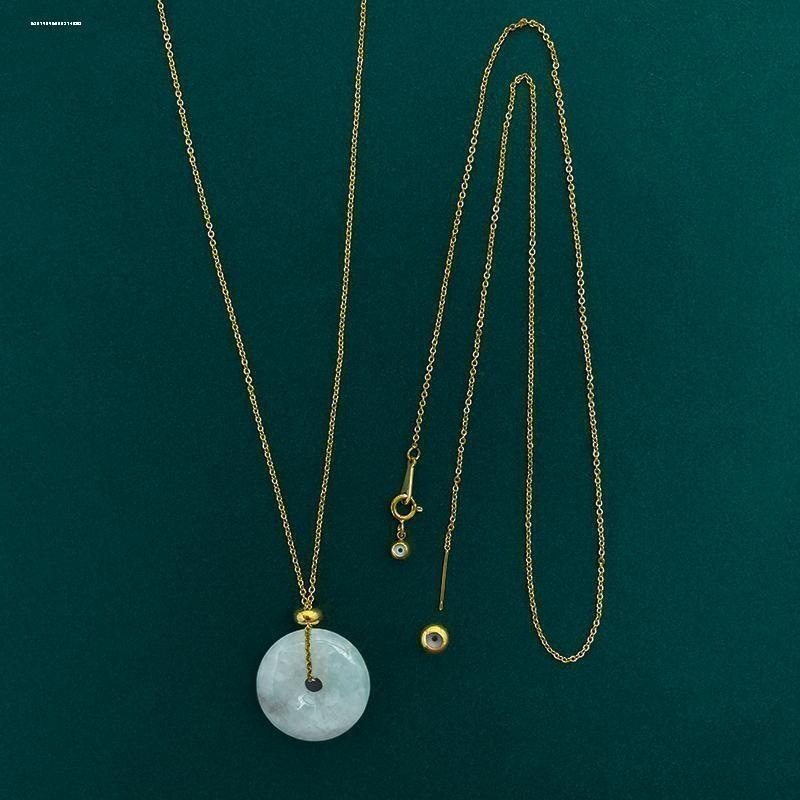 穿平安扣专用项炼女万能炼子18k