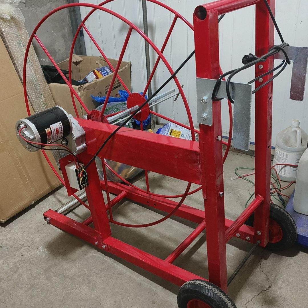 三轮车载电动卷管器毛管