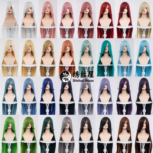 速发绣丝屋彩色用长直发娘发风古古装10m假发毛假哑光丝