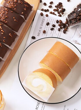 速发蛋糕卷分手托隔抓纸烘焙隔油防油纸方形蛋糕卷围边装饰纸王金