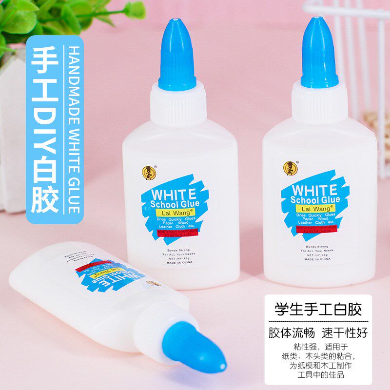 速发白乳胶手工儿童材料包白胶手艺学生模型可水洗粘木酒精胶