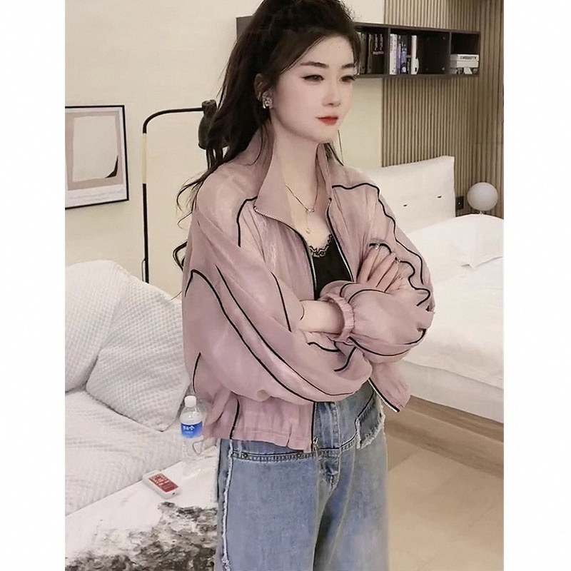 速发防晒衣款2024新款欧货设计感小众轻薄款冲锋衣夹克短款外套