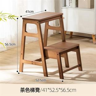 日式 现货速发新品 楠竹凳台阶楼儿梯木梯子A梯家用步梯爬梯登高梯