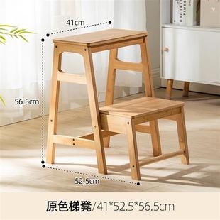 日式 现货速发新品 楠竹凳台阶m楼儿梯木梯子梯家用步梯爬梯登高梯