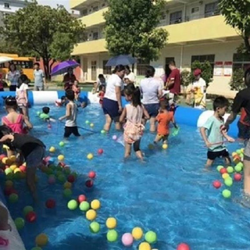 速发现货家用沙池塑料游泳池加厚小木粒捞鱼H儿童广场摆摊大型支