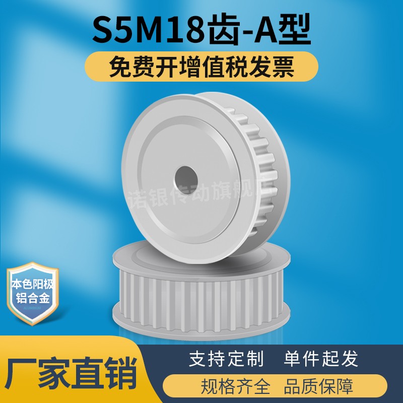 S5M18齿两面平同步轮AF型