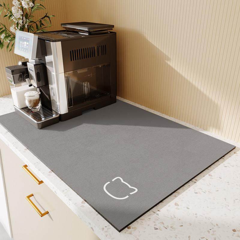 咖啡机吸水垫碗盘水杯干燥厨房免洗台面垫吧台防滑隔热垫子沥水垫
